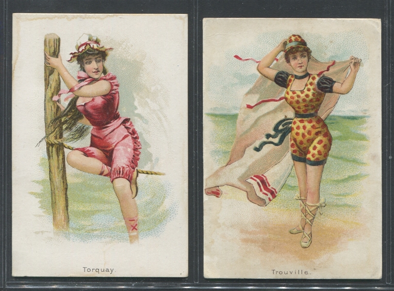 N192 Kimball Cigarettes Fancy Bathers Complete Set of (20) Cards