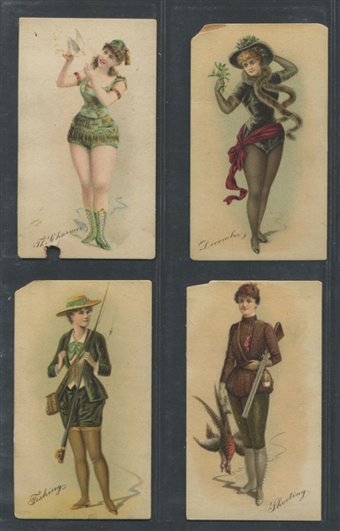 N285 Buchner Morning Glory Maidens Lot of (10) Different Cards