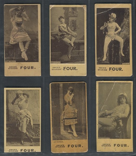 N581 W.R. Gresh & Sons Spanish Four Actresses Lot of (10) Different Cards