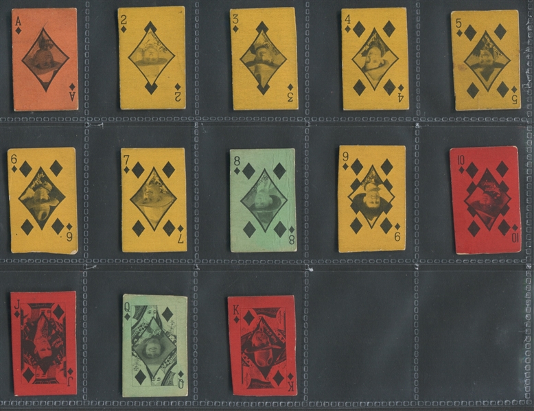 1928 Exhibit Supply Co. Near Set of (58/60) Western Small Playing Cards