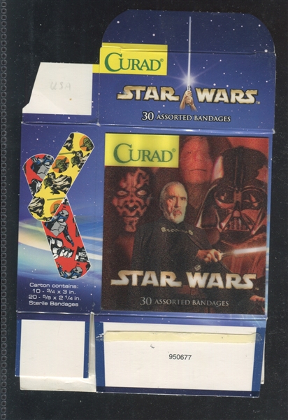 2002 Curad Band-Aids Star Wars Lenticular Box