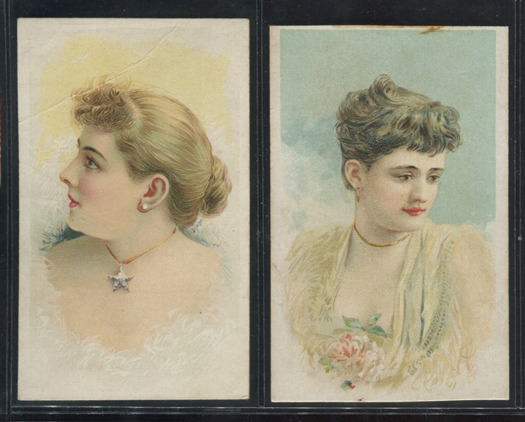 N453 Banner Night Watch Actresses Lot of (2) Cards