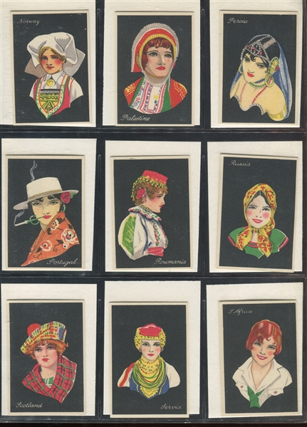 1929 Major Drapkin Girls of Many Lands Complete Set of (50) Cards