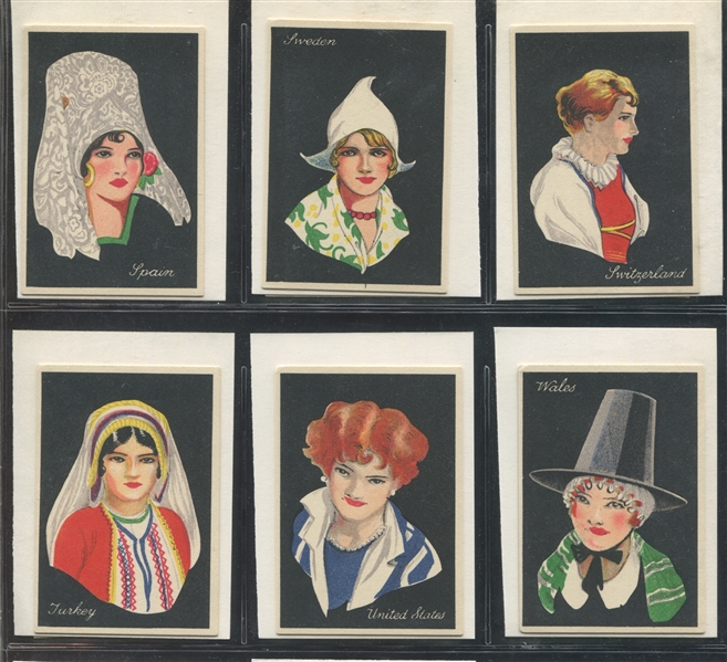 1929 Major Drapkin Girls of Many Lands Complete Set of (50) Cards