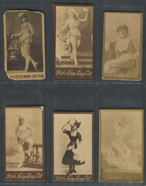 Mixed Lot of (12) Large Format N Actress Cards