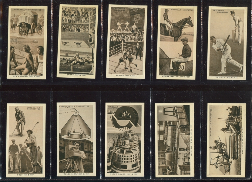 1939 Stephen Mitchell Wonderful Century Complete Set of (50) Cards