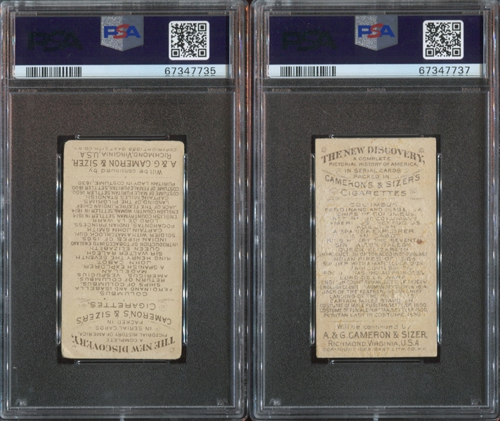 N462 Cameron & Sizer New Discovery Lot of (4) PSA-Graded Cards