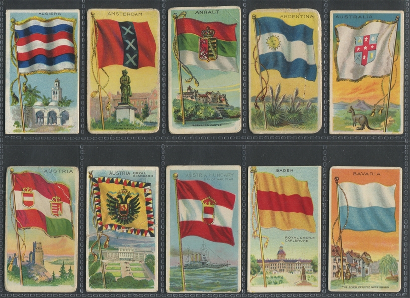 T59 Flags Of All Nations Near Set (190/200) With Tough Backs