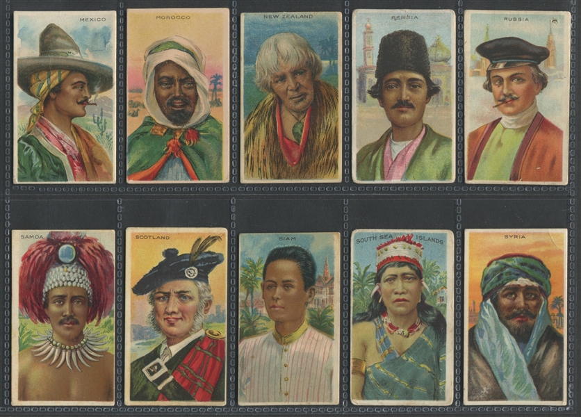 T113 Types of Nations Mixed Back Lot of (32) Cards