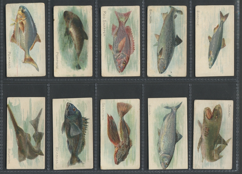 T58 Fish Series (Series I) Near Set (45/50) Cards