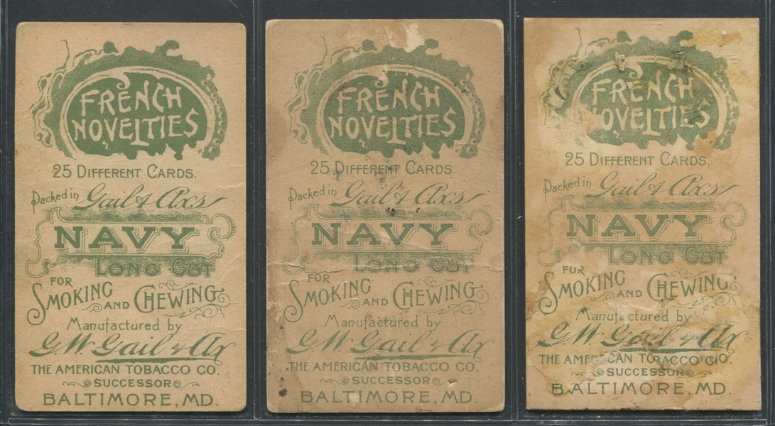 N110B Gail & Ax French Novelties Lot of (9) Cards
