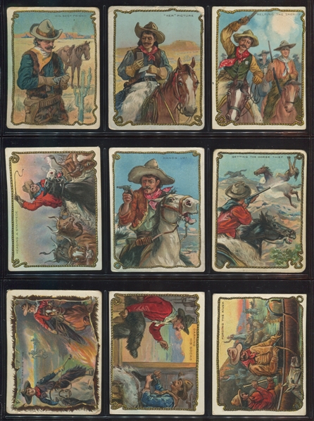 T53 Hassan Cigarettes Cowboy Series Near Set (43/49) Cards