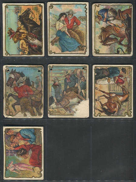 T53 Hassan Cigarettes Cowboy Series Near Set (43/49) Cards