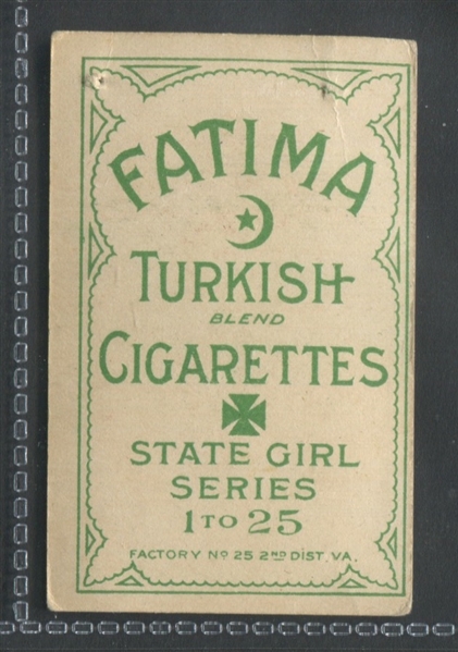 T106 Fatima Cigarettes State Girls Complete Set of (25) Cards