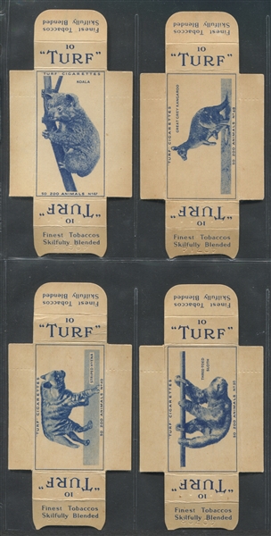 1955 Turf Cigarettes Animals Lot of (47) Complete Slides with Cards
