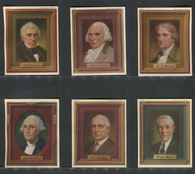 F273-21 Kellogg's Cereal Presidents Lot of (15) Cards