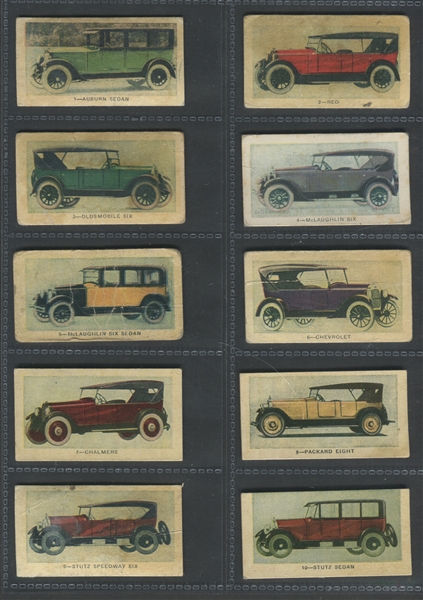 V60-2 Neilson's Automobiles (Color) Complete Set of (40) Cards