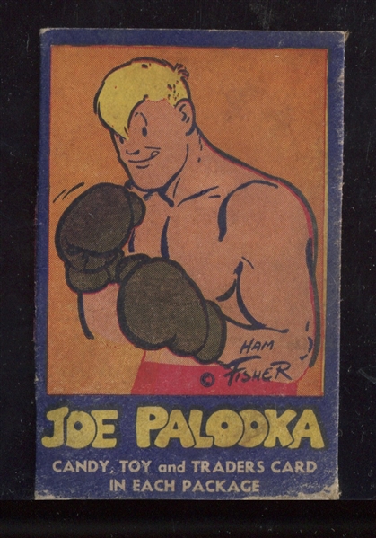 R437 Comics Novelty Candy Joe Palooka Box Panel Card