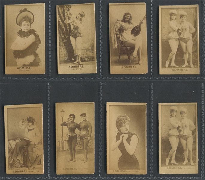 N392 Admiral Tobacco Actress Cards Lot of (8) With Good Images