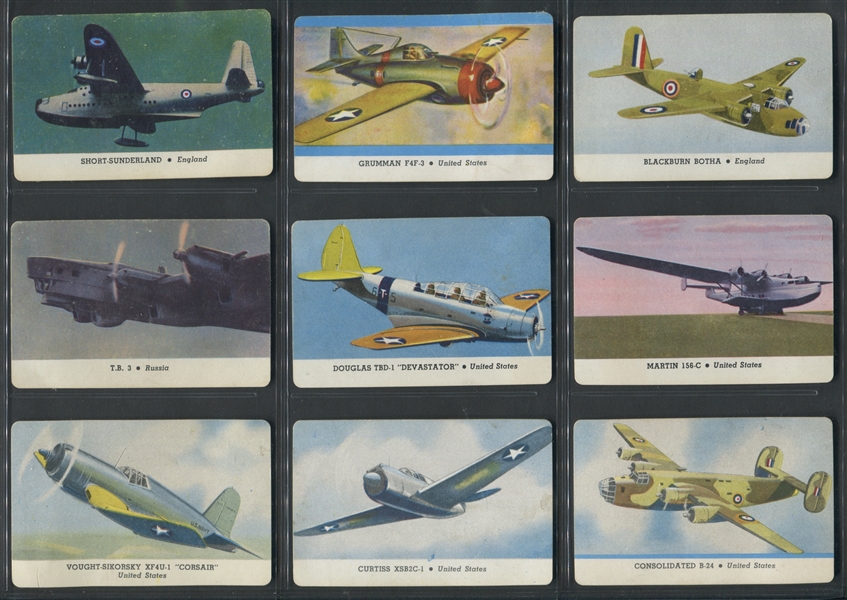 R112 Card-O Airplane Cards Mixed Series lot of (28) Cards
