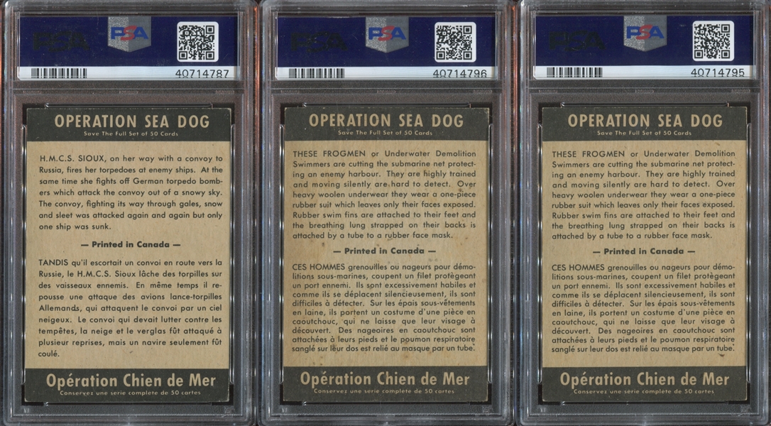 V339-9 Parkhurst Operation Sea Dog Lot of (12) PSA-Graded Cards