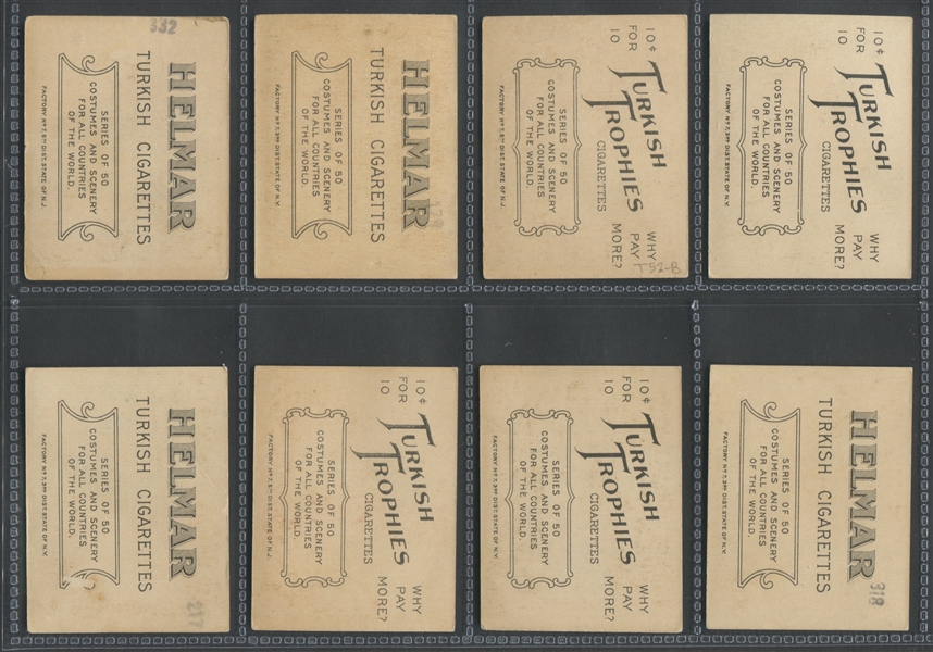 T52 Helmar Costumes & Scenery Complete Set of (51) Cards