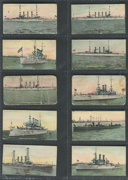 T39 Burley Cubs Battleships Lot of (11) Cards