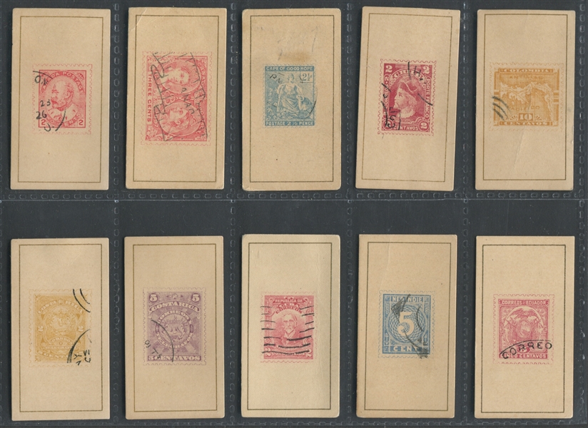 T61 Sweet Caporal Postage Stamps Near Set (45/50) Cards