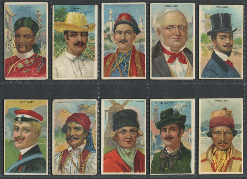 T113 Types of All Nations Mixed Back High Grade Set of (50) Cards