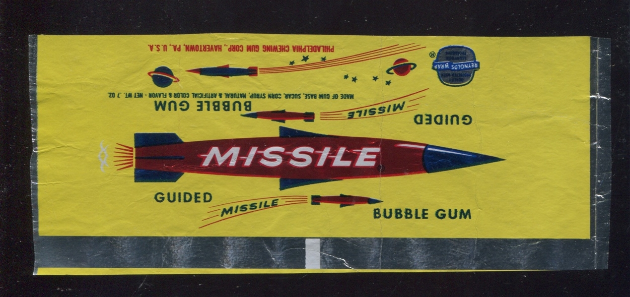 R788-3 Philadelphia Gum Missile Gum Wrapper #98 Sub Fires Missile
