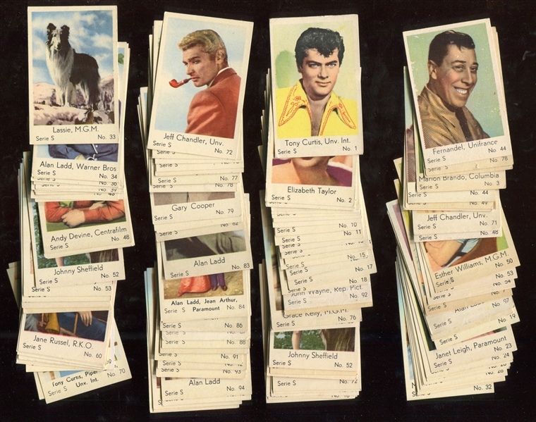 1950's Dutch Gum Serie S Lot of (75+) Cards
