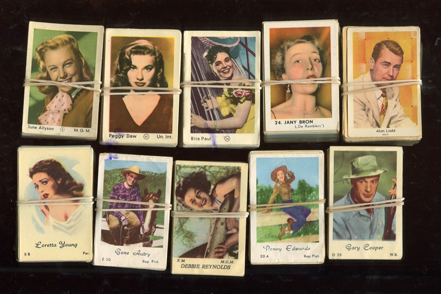 1950's Dutch Gum Mixed Series Lot of (500+) Cards