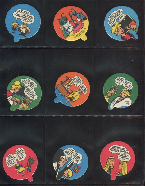 1971 Tough Topps Rocks O' Gum Complete Test set with scarce Woody Gelman Lid