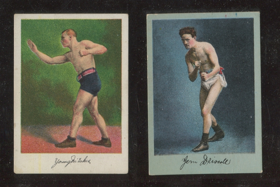 T225 Khedival Cigarettes Prizefighter Series Pair of Cards