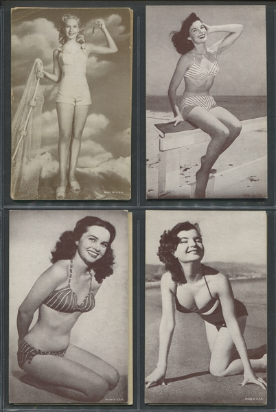 1920's-1940's Bathing Beauties Exhibit Cards Lot of (24) Cards