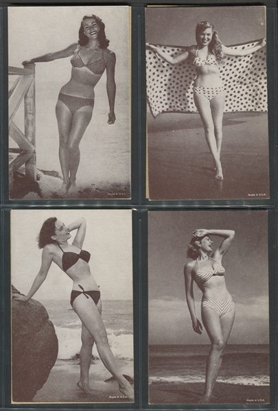 1920's-1940's Bathing Beauties Exhibit Cards Lot of (24) Cards