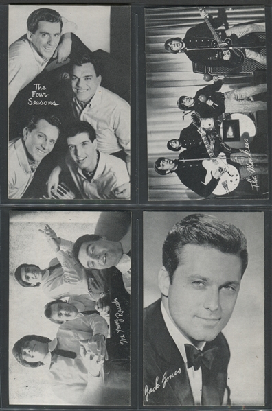 1950's/1960's Music and Movie Star Exhibit Cards Lot of (84)