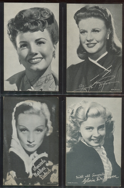 1950's/1960's Music and Movie Star Exhibit Cards Lot of (84)