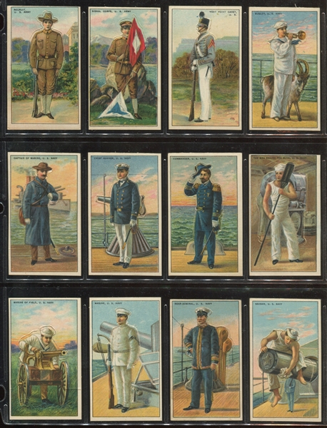 T81 Recruit Cigarettes Military Series Complete Set of (50) Cards