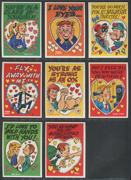 1960 Topps Funny Valentines A Set of (66) Cards 