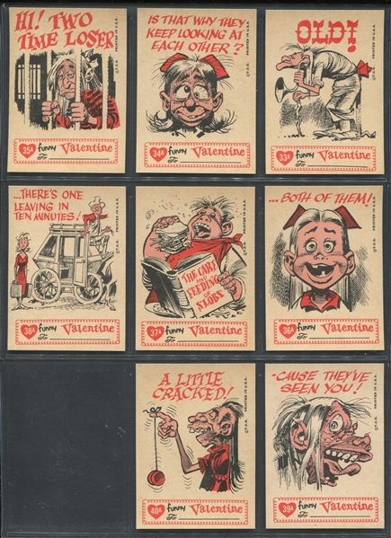 1960 Topps Funny Valentines A Set of (66) Cards 