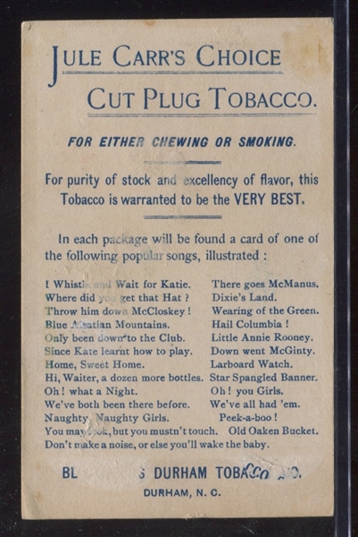 N565 Blackwell's Durham Tobacco Illustrated Songs We've All Had 'Em