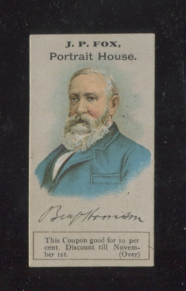 H600 J. P. Fox Portrait House Presidents - Benjamin Harrison
