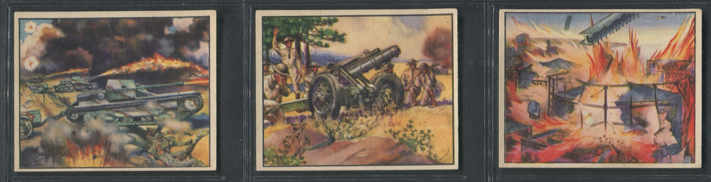 R165 Gum Inc War News Pictures Lot of (21) Cards