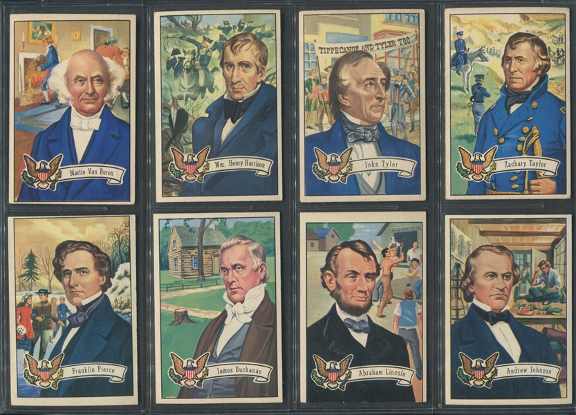 1952 Bowman U.S. Presidents Near Complete Set (31/36) Cards