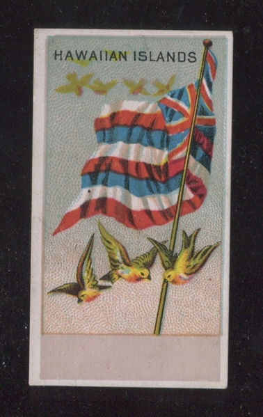 H628 Prestone Rubber Goods Flag Card Hawaiian Islands