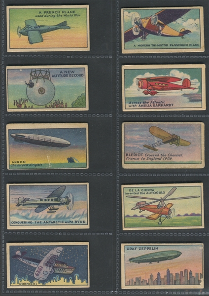 R5 Wischmann's Aeroplanes Complete Set of (25) Cards