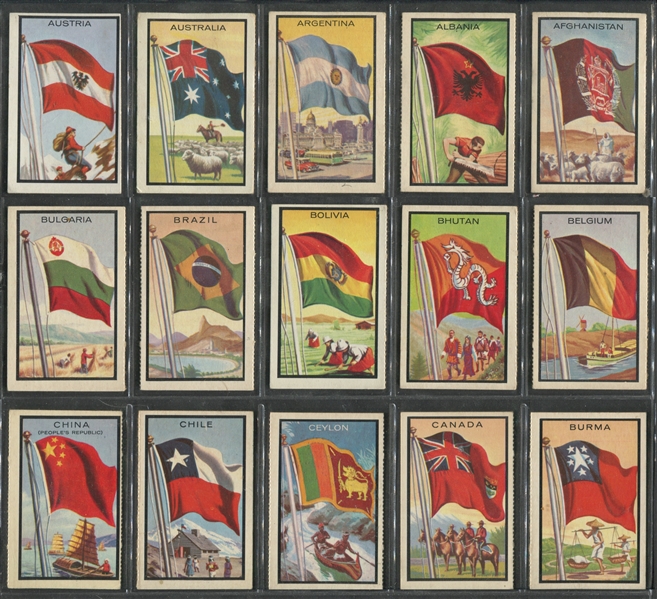 1963 Topps Flag Midgees Complete Set of (99) Cards