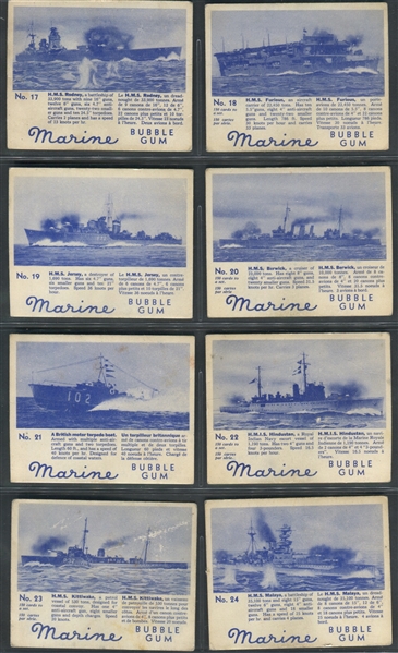 V403 World Wide Gum Marine Series Complete Set of (120) Cards