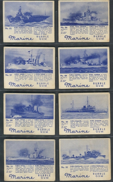 V403 World Wide Gum Marine Series Complete Set of (120) Cards